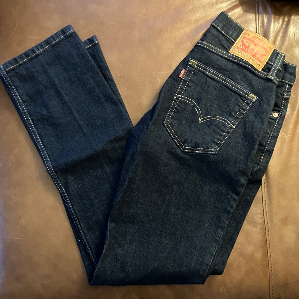 Levi's Men's Straight Jeans - Dark Blue